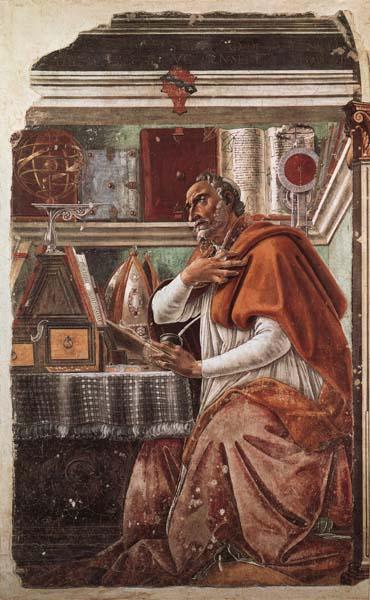 Sandro Botticelli Hl.Augustinus Spain oil painting art